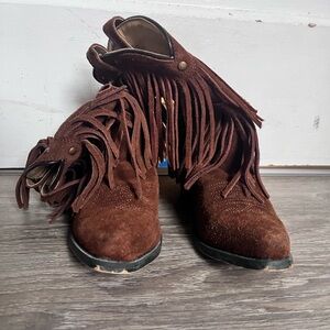 Girls Shyanne Fringed Cowboy Boots 2